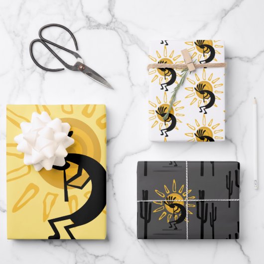 南西ココペリゴールデンサン ラッピングペーパーシート (正面)