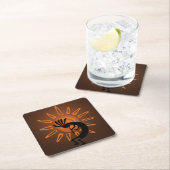 南西ココペリサン素朴コースター スクエアペーパーコースター (インサイチュ)