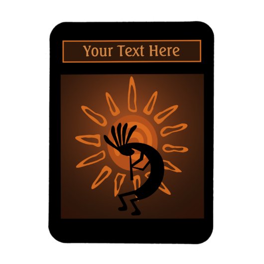 南西ココペリサン素朴ブラウン写真 マグネット (縦)