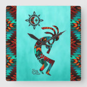 南西ココペリスクエアウォールクロック スクエア壁時計 (正面)