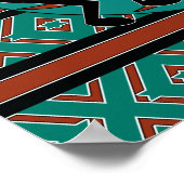 南西ココペリターコイズウォールアートポスター ポスター (角)