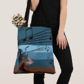 南西ココペリミュージックオールオーバープリントLgトート トートバッグ (クローズアップ)