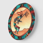 南西ココペリ丸時計 ラージ壁時計 (傾斜)