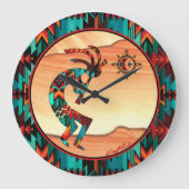 南西ココペリ丸時計 ラージ壁時計 (正面)