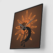 南西ココペリ日素朴時計 スクエア壁時計 (傾斜)