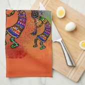 南西ココペリ芸術 キッチンタオル (四つ折り)