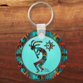 南西ココペリ遊フルートのキーチェーン キーホルダー (正面)