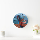 南西ココペリ音楽2 ラウンド壁時計 (ホーム)