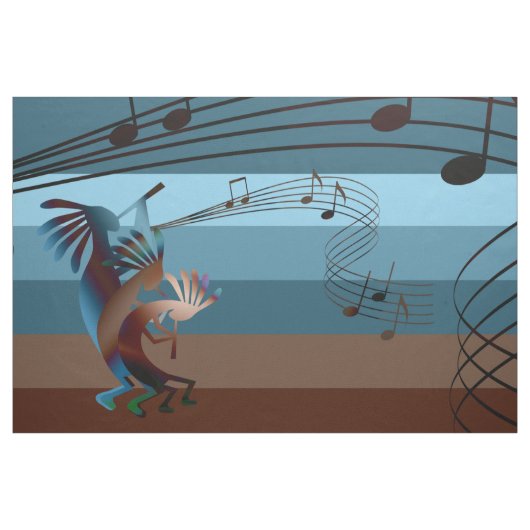 南西ココペリ音楽 ファブリック (ファットクウォーター)