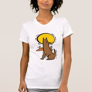 南西コヨーテのデザインの芸術のTシャツ Tシャツ