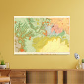 南西コロラド州とニューメキシコ州の一部 キャンバスプリント (インサイチュ (リビング))