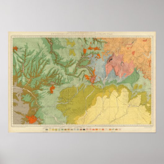 南西コロラド州とニューメキシコ州の一部 ポスター (正面)