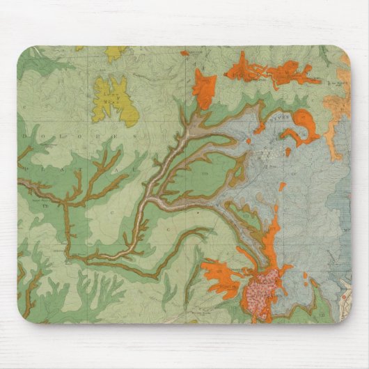 南西コロラド州とニューメキシコ州の一部 マウスパッド (正面)