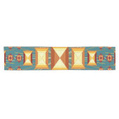 南西ゴールデンサンレイズインディアン毛布デザイン ショートテーブルランナー (横)