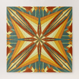 南西ゴールデンサンレイズインディアン毛布デザイン ジグソーパズル