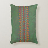 南西サギーブラシ緑の幾何学的デザインアクセント アクセントクッション (正面(垂直))