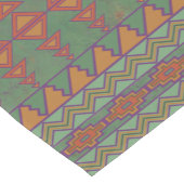 南西サギーブラシ緑の幾何学的デザイン ショートテーブルランナー (コーナー)