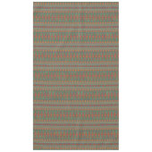 南西サギーブラシ緑の幾何学的デザイン テーブルクロス (正面)