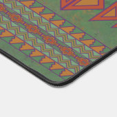 南西サギーブラシ緑の幾何学的デザイン デスクマット (コーナー)