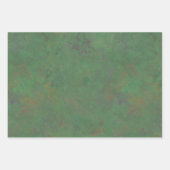 南西サギーブラシ緑の幾何学的デザイン ラッピングペーパーシート (正面2)