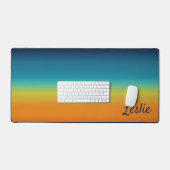 南西サンセットカラーパーソナライズされた デスクマット (キーボード&マウス)