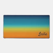 南西サンセットカラーパーソナライズされた デスクマット (正面)