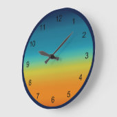 南西サンセットカラー ラージ壁時計 (傾斜)