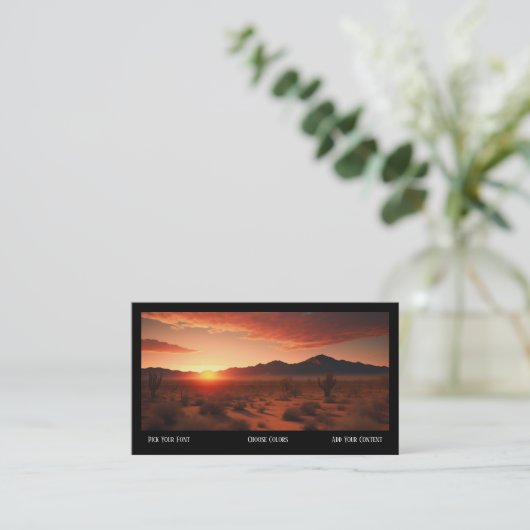 南西サンセットデザート名刺 名刺 (スタンド正面)