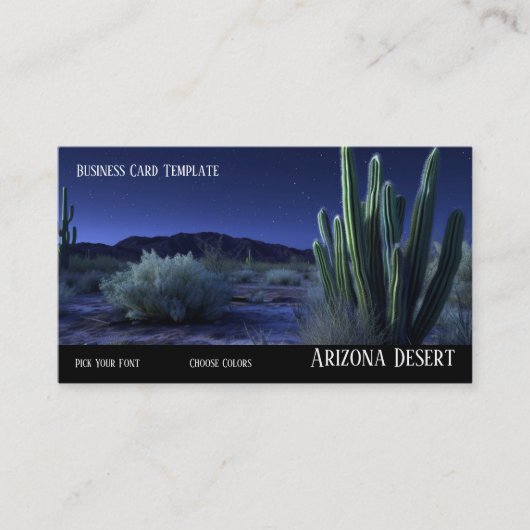 南西サンセットナイト砂漠 名刺 (正面)