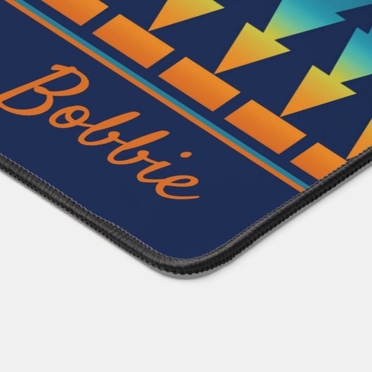 南西サンセットパインズアンドスターパーソナライズされたズ デスクマット (コーナー)