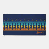 南西サンセットパインズアンドスターパーソナライズされたズ デスクマット (正面)