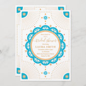 南西サンタフェブライダルシャワーへの招待 招待状 (正面/裏面)