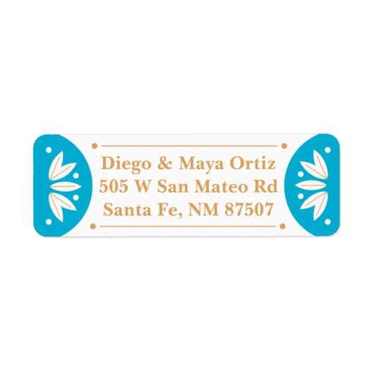 南西サンタフェ住所 シール (正面)