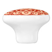 南西サンマンダラろうけつ染めコーラルオレンジ セラミックノブ (側面)