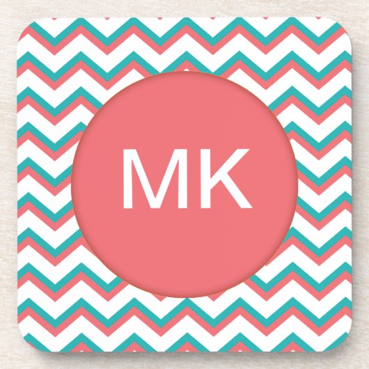 南西シェブロン模様 コースター (正面)