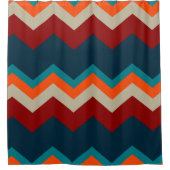 南西シェブロン シャワーカーテン (正面)