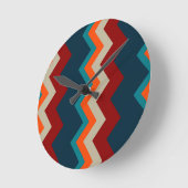南西シェブロン ラウンド壁時計 (傾斜)