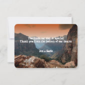 南西シオンキャニオン結婚の感謝状 サンキューカード (裏面)