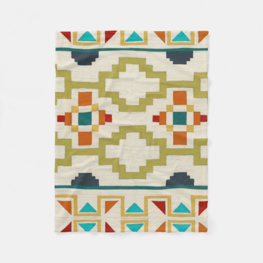 南西ジオメトリI フリースブランケット (正面)