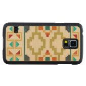 南西ジオメトリI CarvedメープルGalaxy S5スリムケース (正面(横))