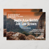 南西ジオンキャニオン結婚式招待状 招待状 (正面/裏面)