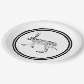 南西ジャックラビットインクスケッチ紙プレート ペーパープレート (アングル)