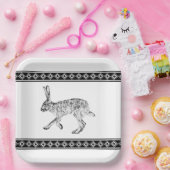 南西ジャックラビットウィズダイヤモンドスケッチ ペーパープレート (パーティー)