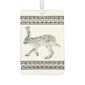 南西ジャックラビットジオメトリックデザインカスタム カーエアーフレッシュナー (裏面)