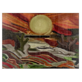 南西スカイズ抽象芸術アート カッティングボード