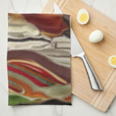 南西スカイズ抽象芸術アート キッチンタオル (四つ折り)