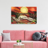 南西スカイズ抽象芸術アート キャンバスプリント (インサイチュ (リビング))