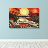 南西スカイズ抽象芸術アート キャンバスプリント (インサイチュ (ウッドフロア))