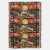 南西スカイズ抽象芸術アート スローブランケット (正面縦)