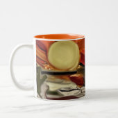 南西スカイズ抽象芸術アート ツートーンマグカップ (左)